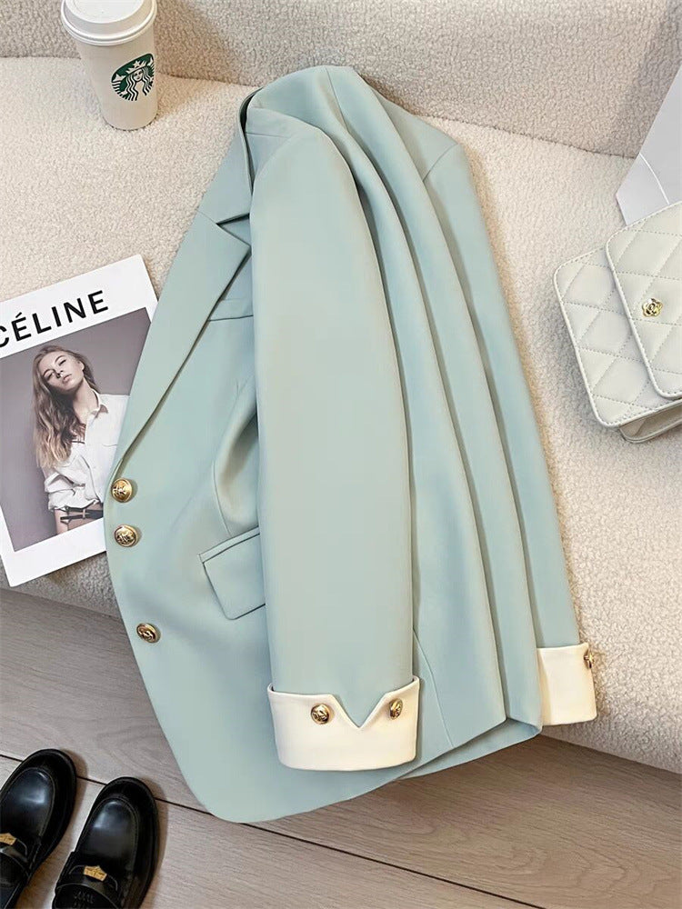 2026 New Style Elegant Commuter Blazer for Women, Spring and Autumn, Unique Design, Trendy Cross-Border Suit