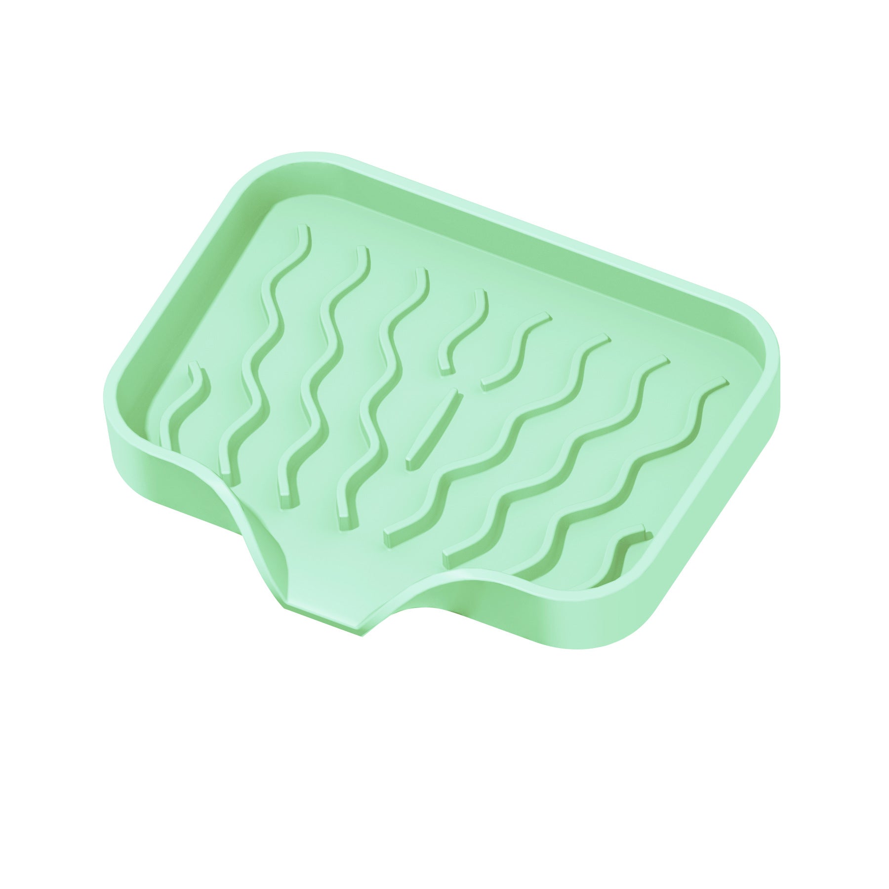 In-Stock New Draining Mat Storage Rack, No-Drill Soap Holder, Silicone Soap Box, Japanese-Style Bathroom Soap Rack