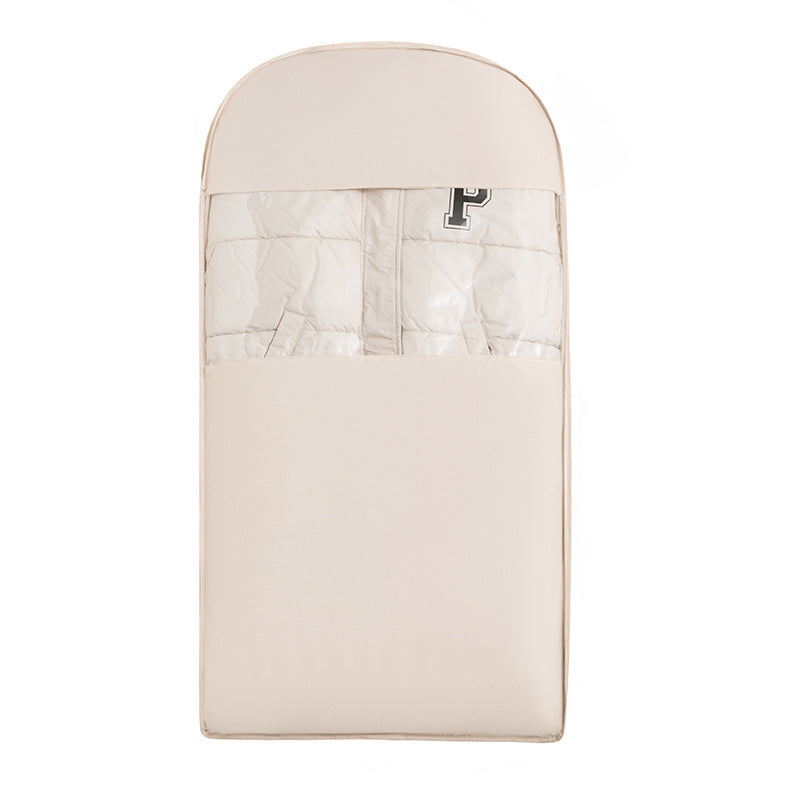 Down Jacket Dust Cover Hanging Household Wardrobe Clothes Dust Storage Bag Long Coat down Jacket Transparent Cover