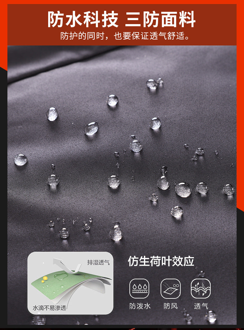 Winter Cold-Proof Cotton Coat, Labor Protection Cotton Jacket, Fleece-Lined and Thickeneded Construction Site Cold Storage Cotton Jacket, Thickeneded Warm Work Clothes, Cotton Jacket