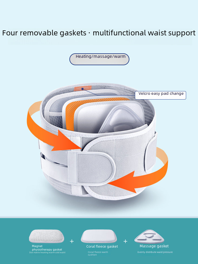 Belt Support for All Seasons, Lumbar Spine Fixation, Strain Protrusion Protection, Fitness Men's Breathable Sports Long-Term Sitting Belt