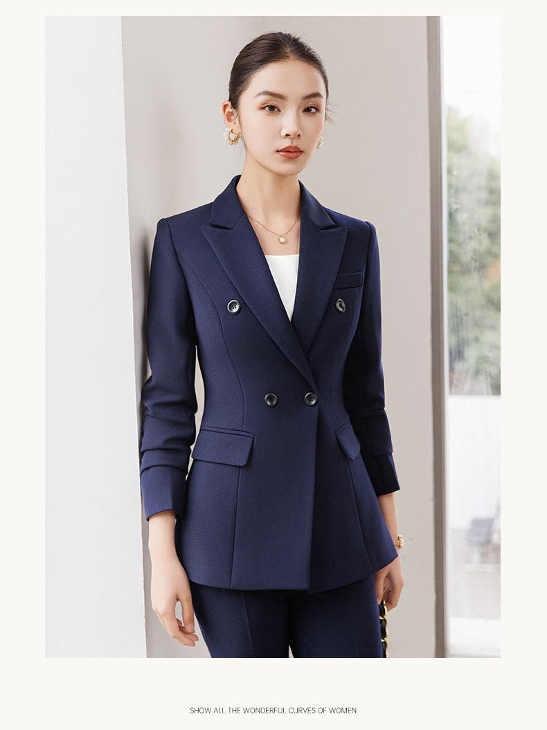 Cross-Border Women's Business Suit, Professional Attire for Interviews, College Student Blazer, Hotel High-End Elegant Workwear
