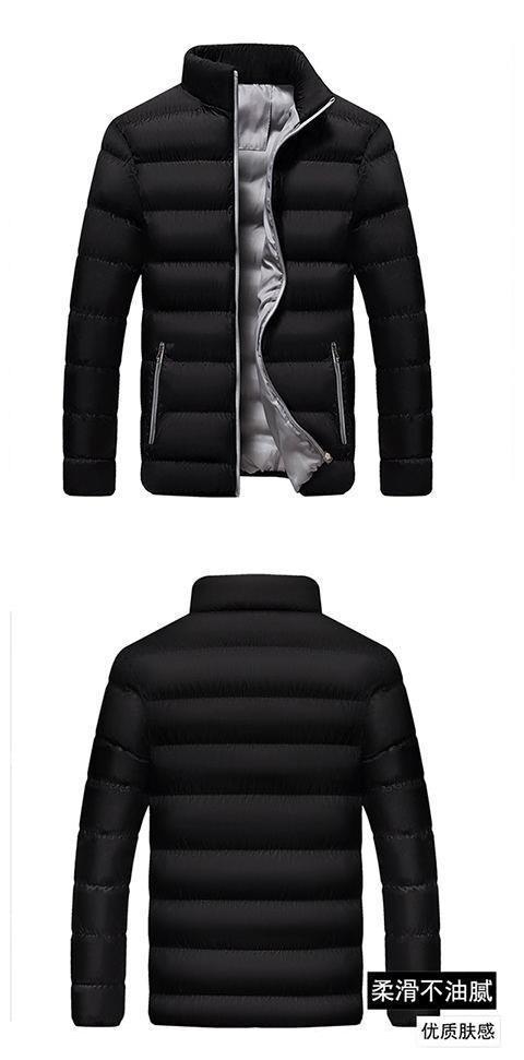 Cotton Coat Men's Coat Youth Short Winter Clothes Korean Fashionable Men's Velvet Cotton Coat Winter Cotton Coat Student's Cotton Coat