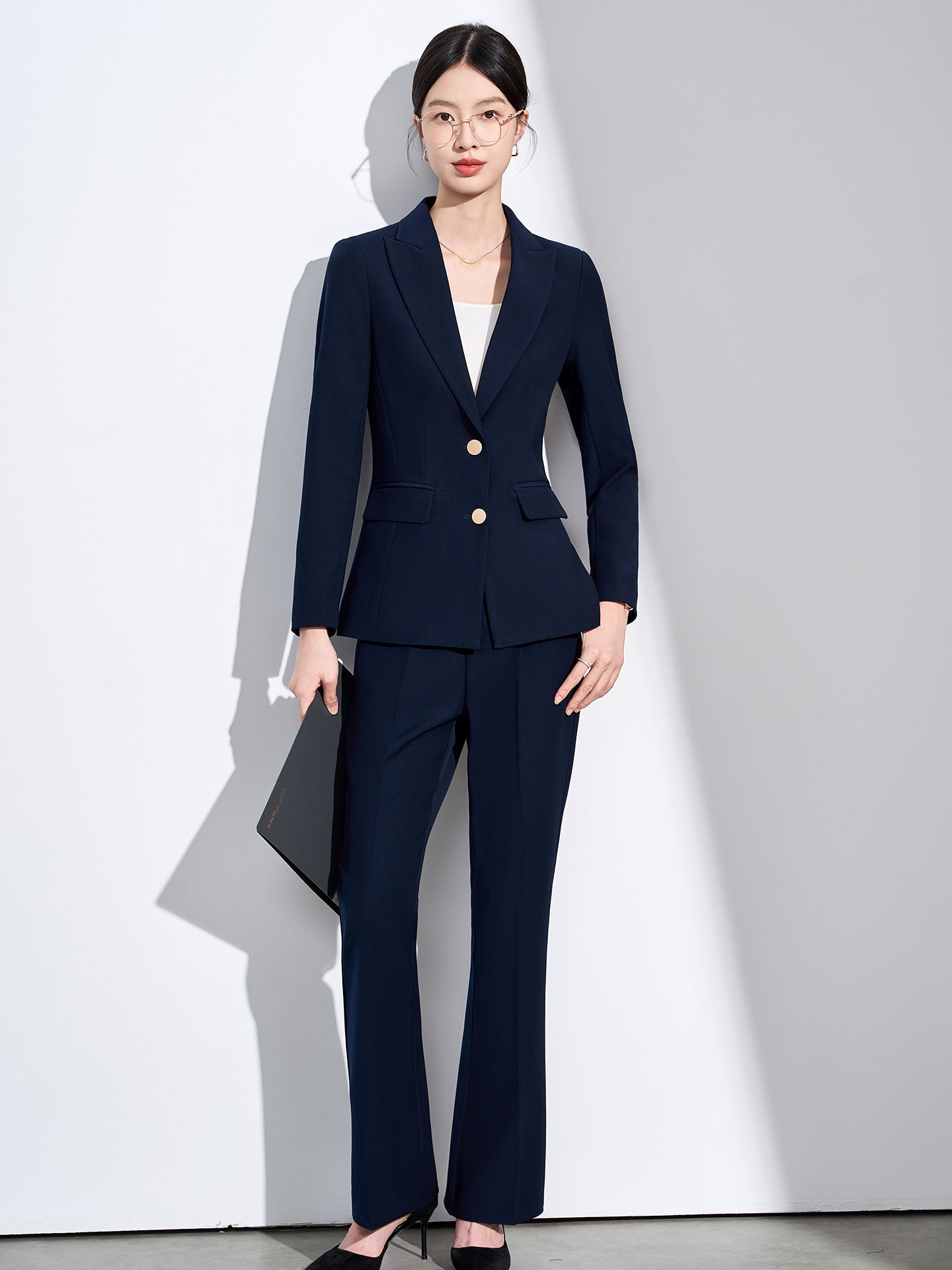 Cross-Border Beige Suit Set for Women, New Versatile Fashion High-End Professional Attire for Petite Figures, Formal Occasion Blazer