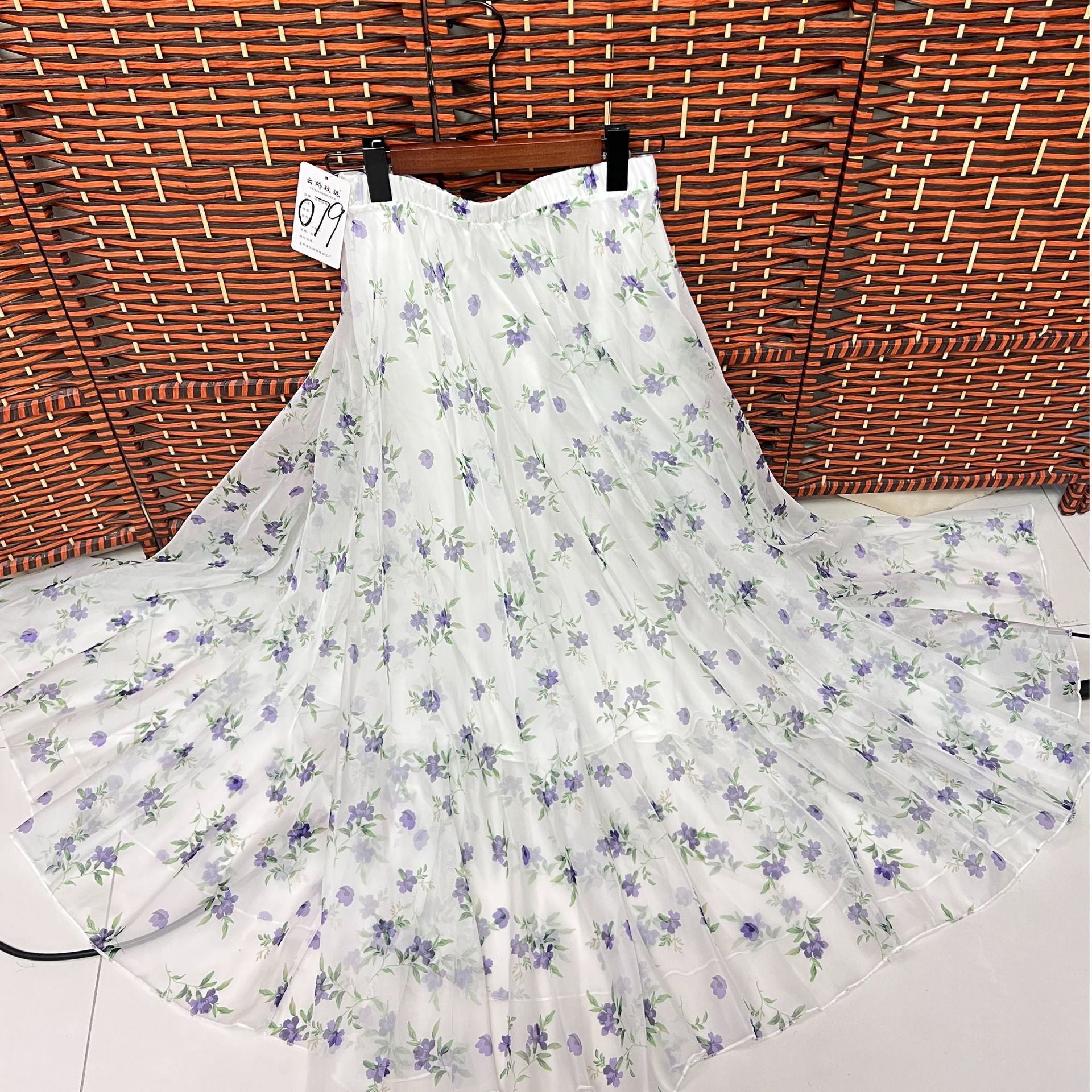 European and American Printed Skirt for Women Amazon 2025 Summer New Casual Seaside Vacation Long Skirt Skirt