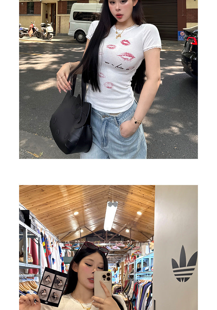 2025 Spring and Autum New Wide-Leg Ripped Jeans Women's Blue Loose Versatile Casual Straight Long Pants Trendy