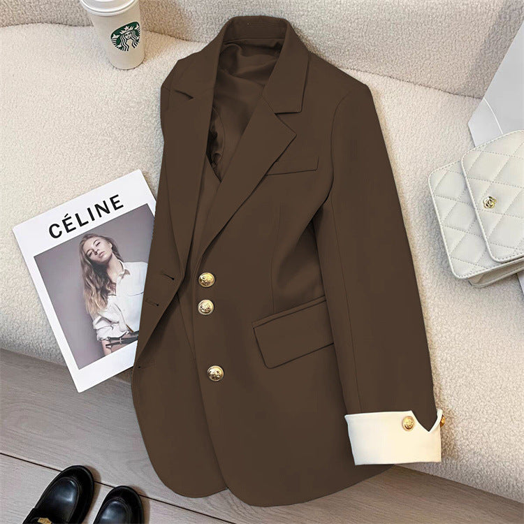 2026 New Style Elegant Commuter Blazer for Women, Spring and Autumn, Unique Design, Trendy Cross-Border Suit