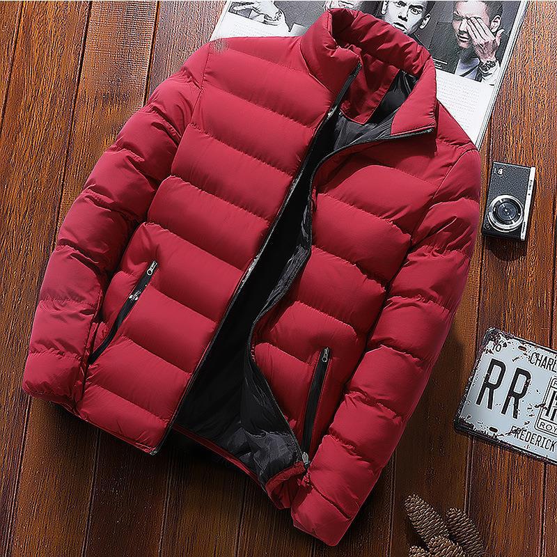 Original Foreign Trade Autumn and Winter Thickened Sports Cotton Jacket for Men, Stand Collar Cardigan, Outdoor Cotton-Padded Jacket, Casual Coat, Warm Cotton Clothing Wholesale