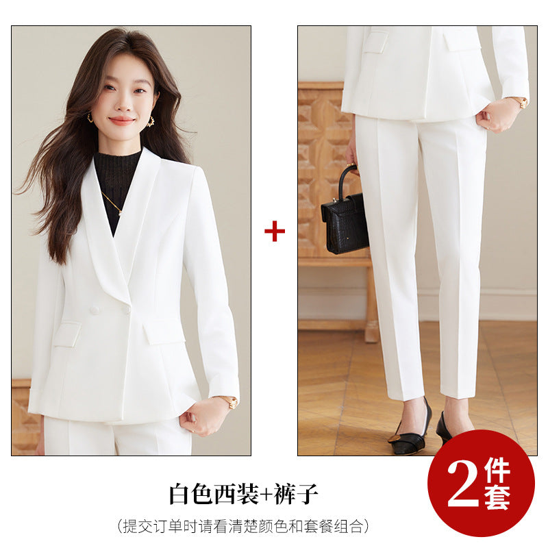 High-End Suit Suit Spring & Fall New Goddess Style Casual Slimming Look Elegant Fashion Commuter Business Professional Workwear
