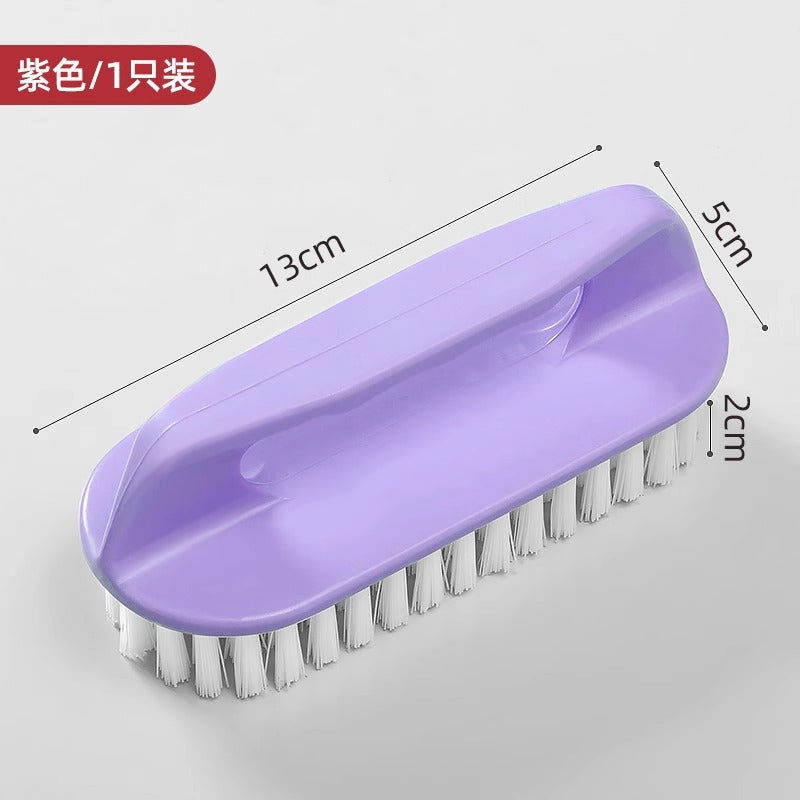 Plastic Brush with Hard Bristles, Thickened and Reinforced Handle, Multifunctional Laundry and Shoe Cleaning Brush, Non-Slip Cleaning Brush for Sneakers and White Shoes