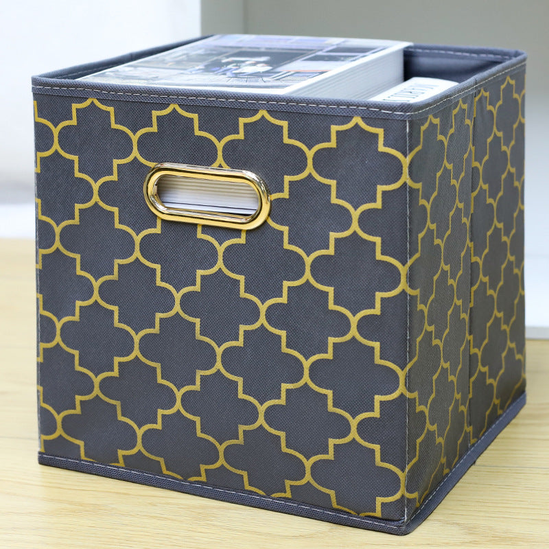 Amazon Lidless Storage Box Fabric Storage Box Foldable Large Drawer Storage Box Toy Storage Box