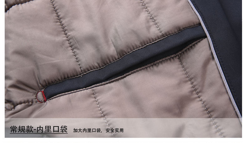 Pastoral Bird Autumn and Winter New Middle-aged Men's Jacket Short Down Cotton-padded Jacket Cotton-padded Coat Thickened Dad's Clothes