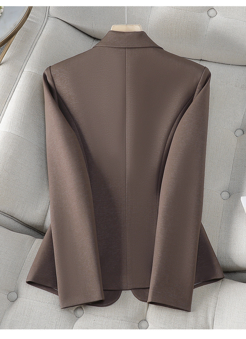 2025 Autumn/Winter Amazon Casual Fashion Women's Slim Short Chanel-Style Blazer for Cross-Border Trade 8535