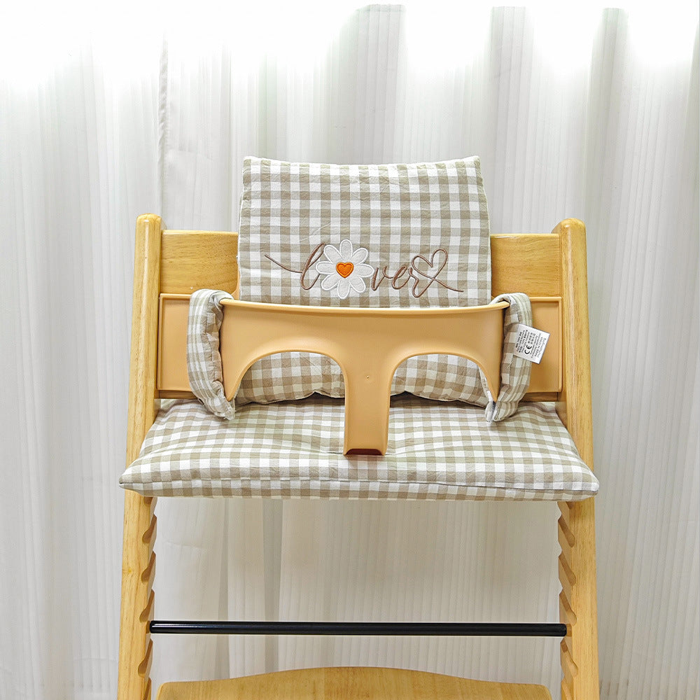 Ins Nordic Style Baby Dining Chair Children's Growth Chair Cushion Baby Dining Chair Cushion Waterproof and Urine-proof Sitting