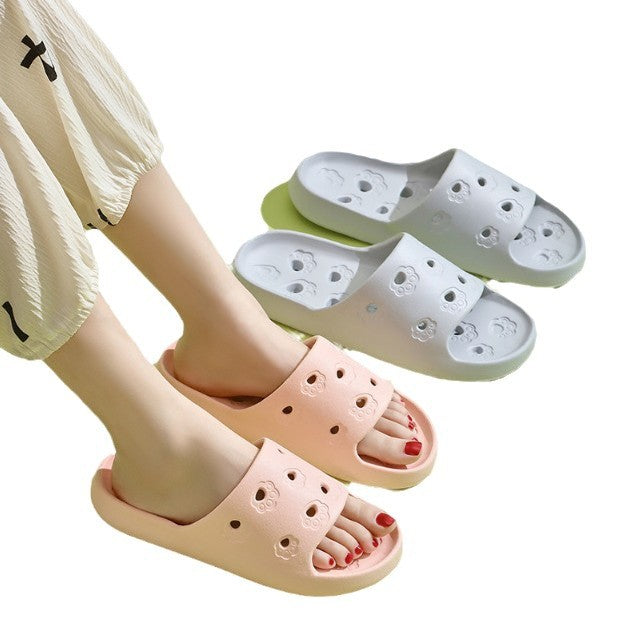2507 a generation of summer cat claw hollow slippers home indoor leaking bathroom mop factory wholesale cross-border