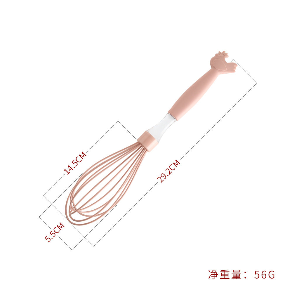 Food Grade Silicone Manual Egg Beater Household Egg Blender Cream Flour Stirring Bar Kitchen Baking Tools