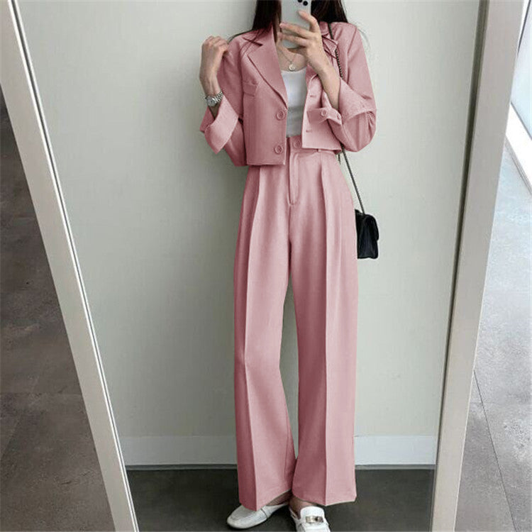 Autumn 2022 New khaki Small Suit Jacket Women's High Sense Small Temperament Commuter Suit suit
