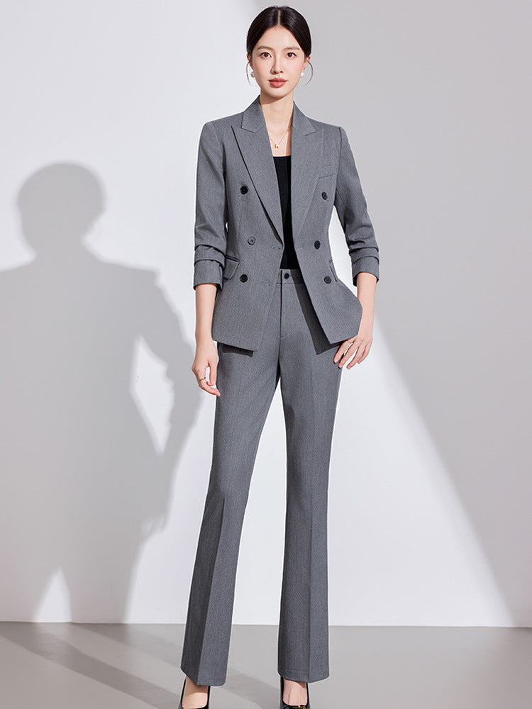 2025 Autumn and Winter Casual Fashion Suit Pants Business Wear Women's Cross-Border Export Pants Suit 6913