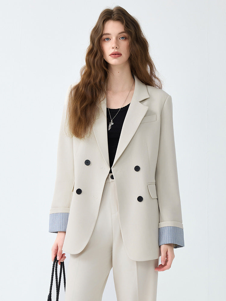 Cross-Border 2025 Blazer for Women Korean Drama Heroine Outfit Professional Formal Suit Casual Black High-End Commuting