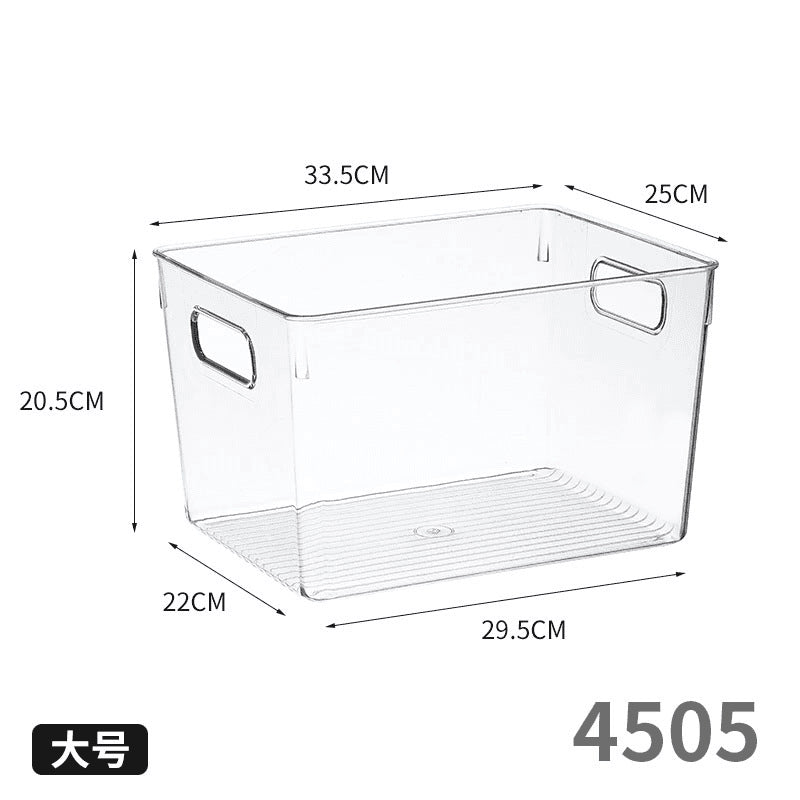 Storage box with lid storage box transparent acrylic kitchen cosmetics sundries station snacks toys clothes books