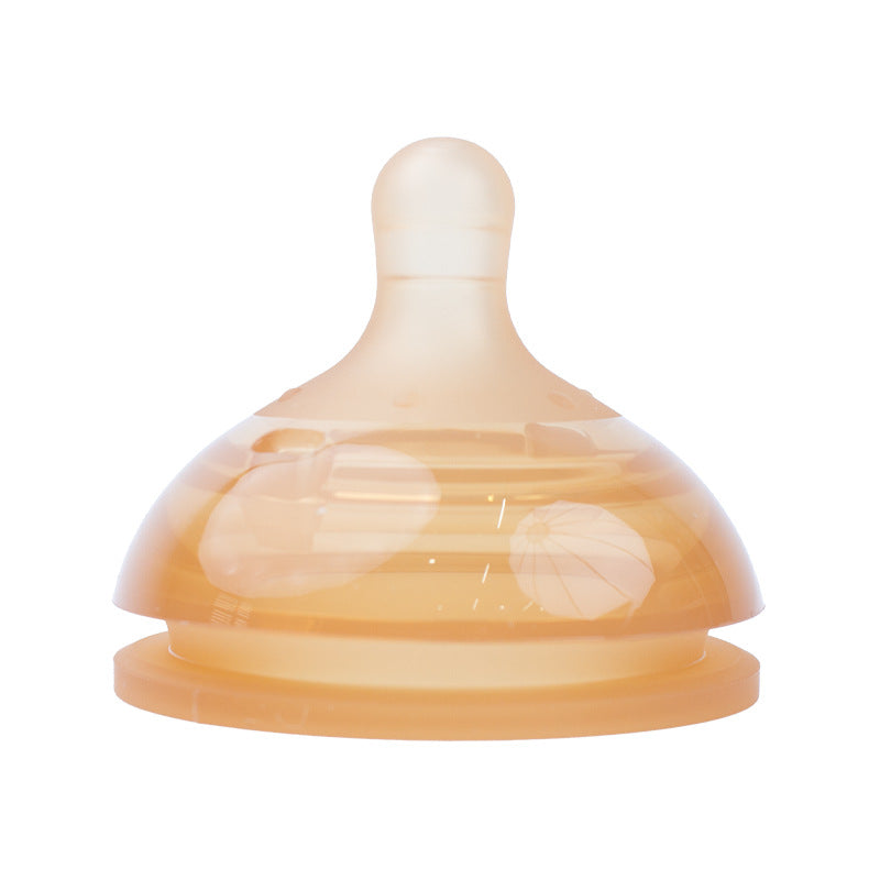 Factory direct 6.5cm wide caliber universal nipple simulation breast milk real sense newborn infant learning drinking mouth