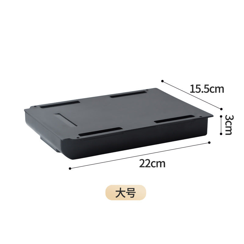 Hole-Free Hidden Drawer Storage Box under the Desk Storage Rack Office Book Desktop Pull-Out Invisible Storage Box