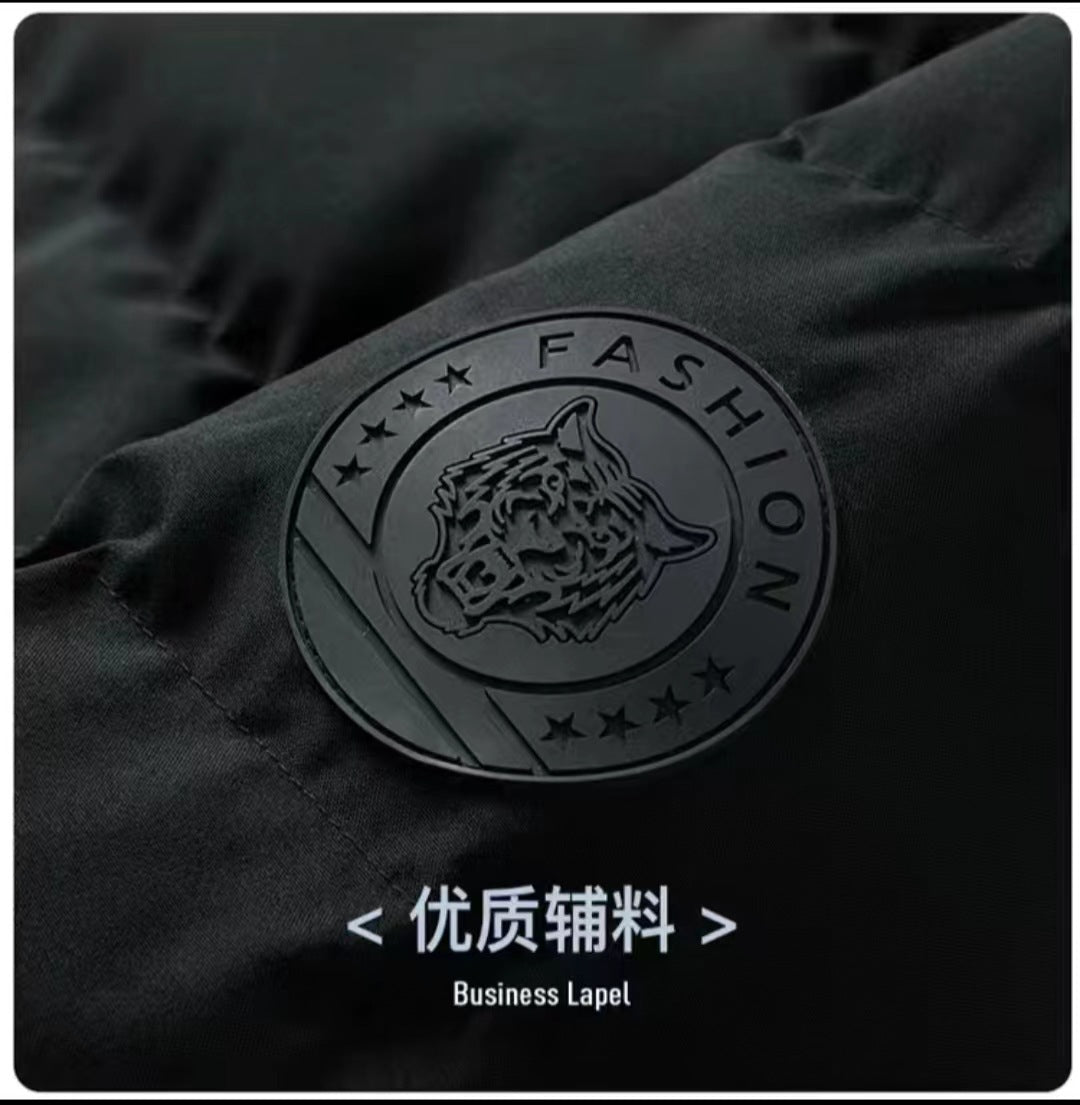 Winter Men's Stand-Up Collar Cotton Outwear, Thickeneded Warm Cotton Outwear, Korean Style Casual Cotton Outwear, Cross-Border Hot Sale Spot Batch