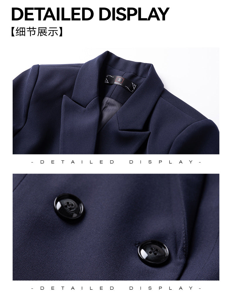 Cross-Border High-End Professional Blazer Suit for Women, Hotel Front Desk Uniform, Jewelry Store Workwear, Spring and Autumn