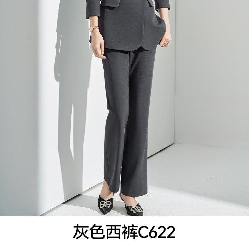 Gray Suit Women's Formal Wear 2025 New Spring & Fall Small High-End Elegant Professional Suit Work Clothes