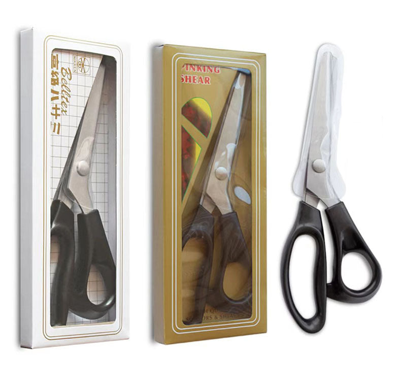 Handmade DIY Triangle Sawtooth Hair Cutter Tailor Scissors Handmade Lace Cutter Wave Cut Lace Household Scissors