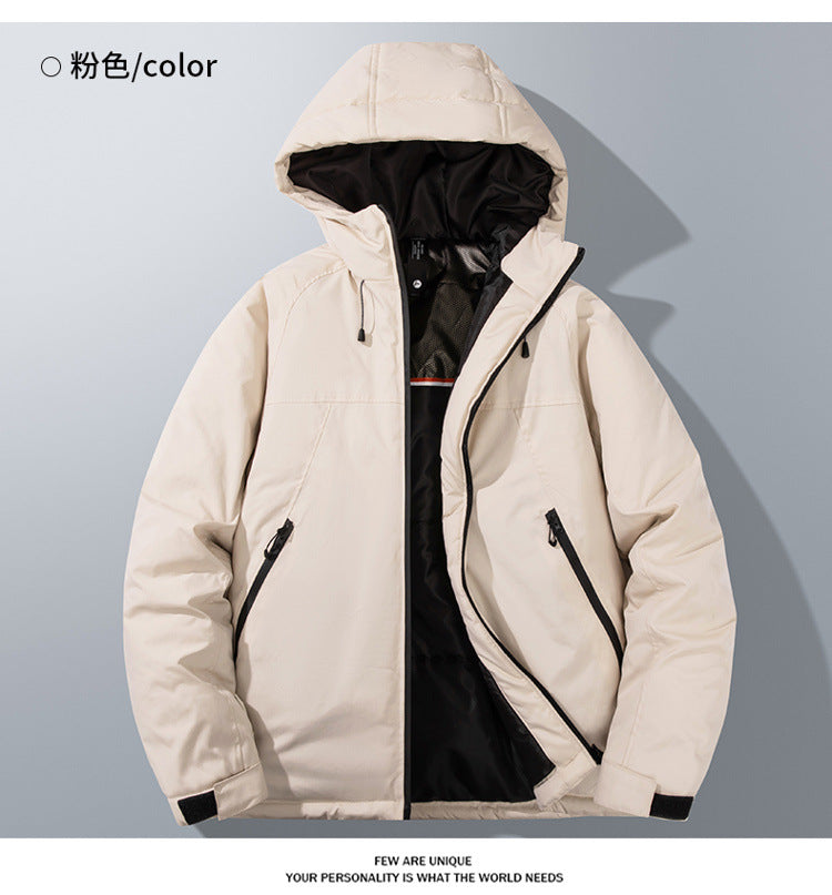 Autumn and Winter New Graphene Cotton Coat Couple's Same Style Windproof Waterproof Loose Casual Hooded Thickened Jacket