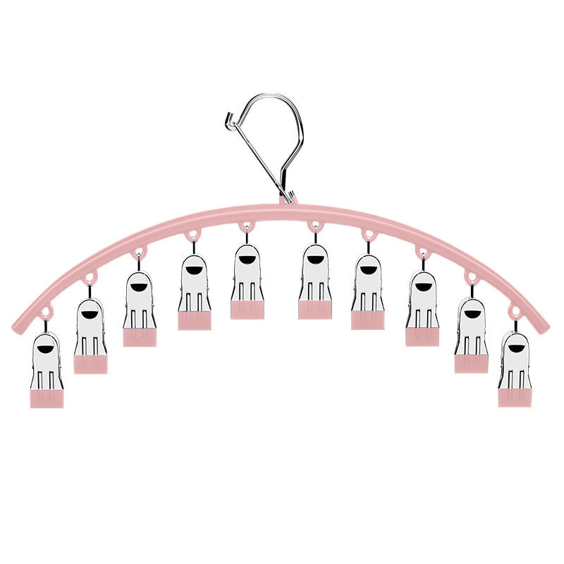 Stainless Steel Drying Hosiery Clip Drying Rack Multi-Clip Balcony Windproof Multi-Functional Drying underwear socks clip Home hanging clothes