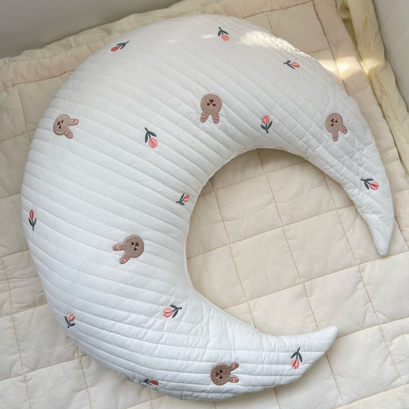 South Korea ins moon baby soothing pillow baby sleeping pillow side sleeping pillow safety artifact anti-startling