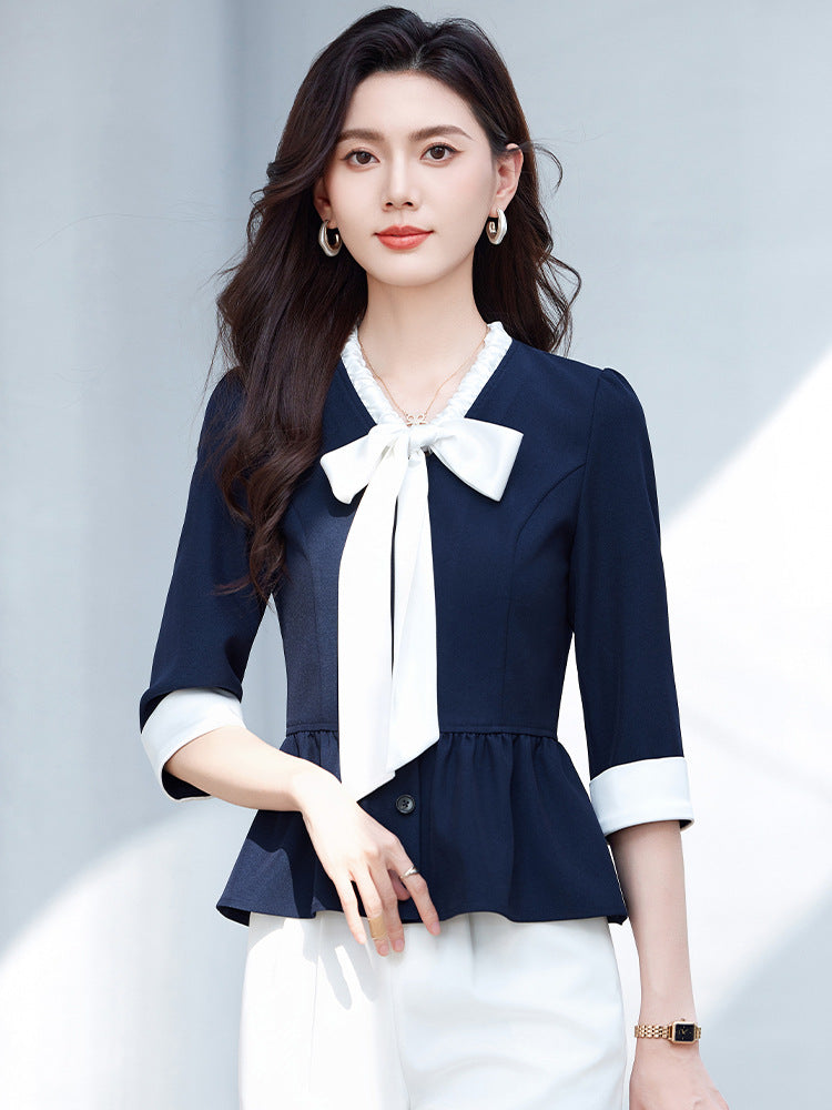 High-End Elegant Professional Interview Suit Fashion Age-Reducing Petite Fashion Suit Height-Enhancing Workwear Pants for Women