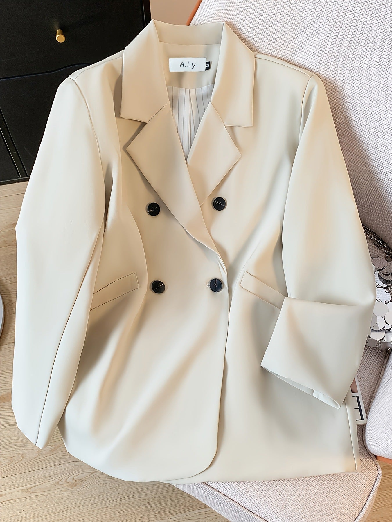Lazy Style Suit Jacket for Women 2025 Spring and Autum New Street Celebrity Simple Loose Brown Small Suit