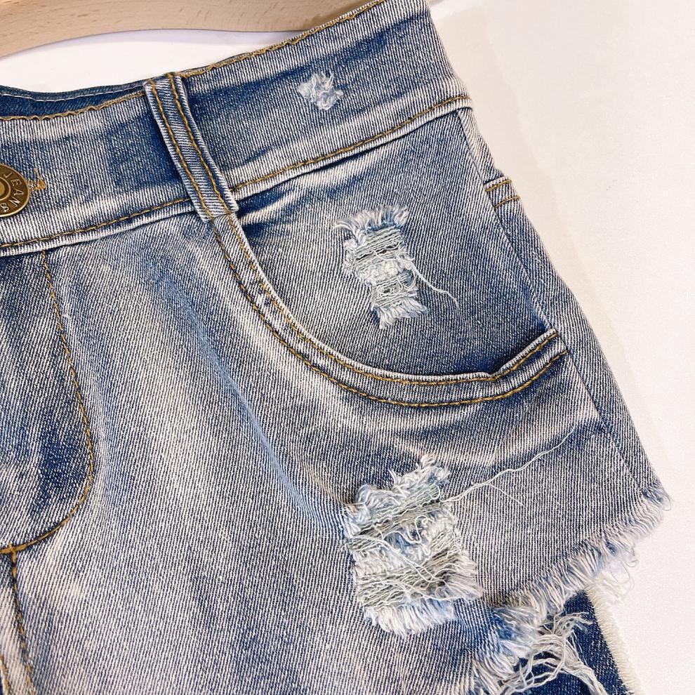 9030 # 2024 New Sexy European and American Raw Edge High Waist Tight Sexy Jeans Denim Shorts for Women