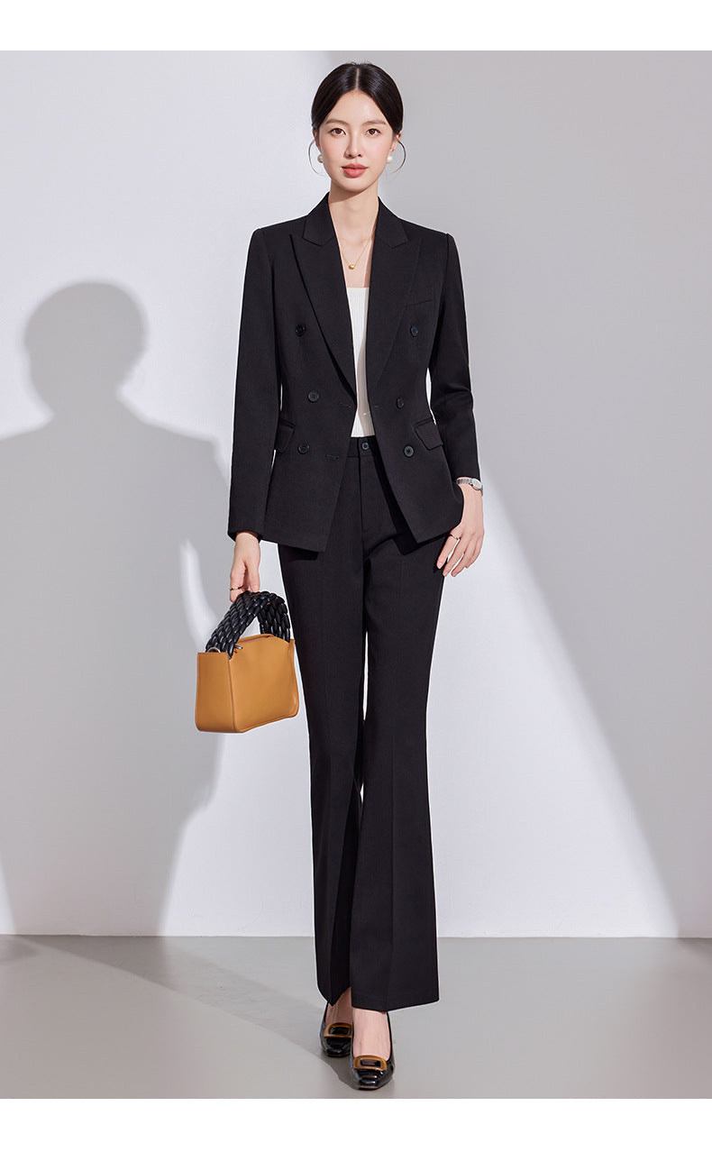 2025 Autumn and Winter Casual Fashion Suit Pants Business Wear Women's Cross-Border Export Pants Suit 6913