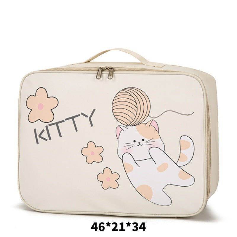 Short-Distance Travel Storage Bag, Clothing Storage Bag, Shoulder Bag, Large-Capacity Boarding Bag, Portable Luggage Bag, Travel Bag