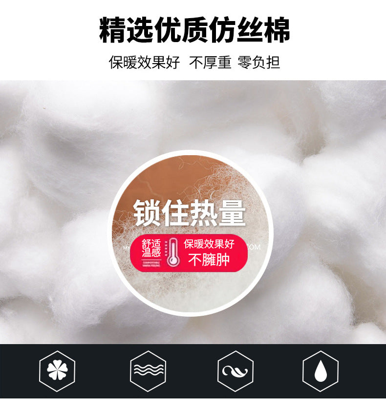 Cross-border 2024 winter father's warm casual cotton-padded jacket stand collar thickened middle-aged and elderly fashion cotton-padded casual coat