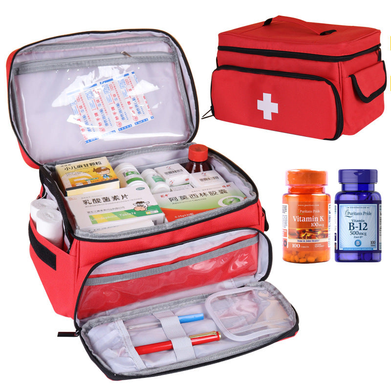 Amazon's New Small Medicine Storage Bag Family First Aid Storage Box Medical Tool Kit Medical Kit