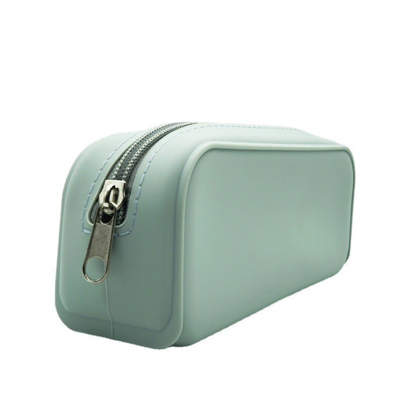 Silicone Pencil Case, Multi-Functional Storage Bag, Stationery Bag for Primary and Secondary School Students, Simple Digital Cosmetic Bag, Silicone Cosmetic Bag