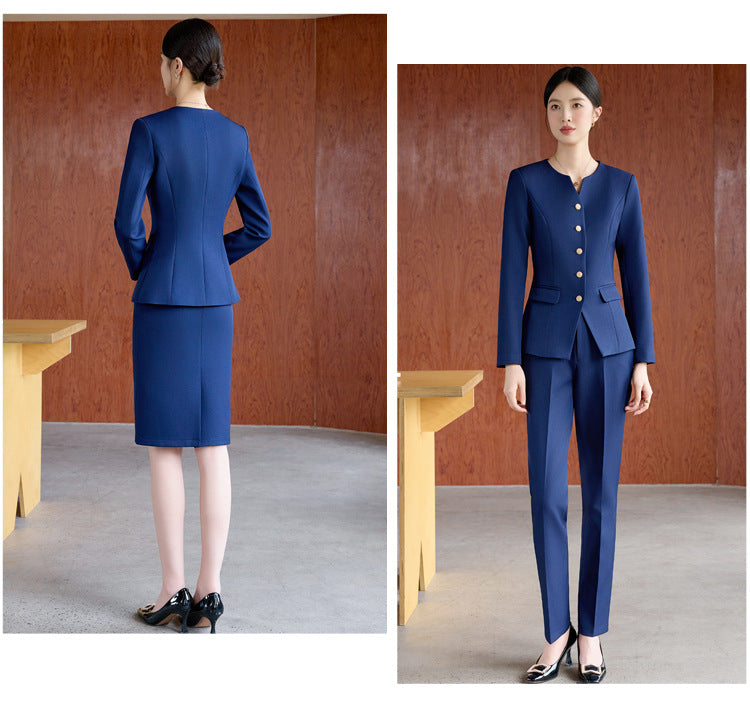 Suit Suit for Women Spring & Fall New Fashion Elegant Goddess Style Professional Wear Formal Wear Beauty Salon Jewelry Store Work Clothes