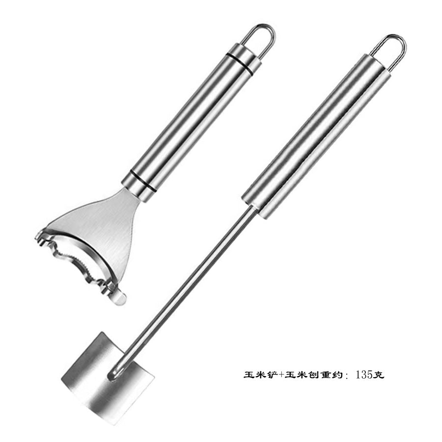 Stainless Steel Corn Scraper New Corn Thresher Corn Peeler Kitchen Gadget