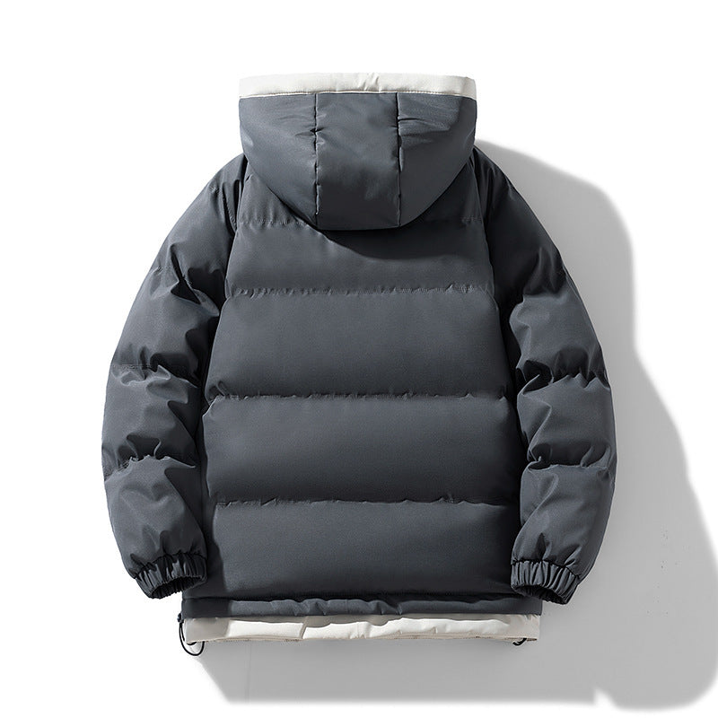 Winter Cotton-padded Clothes Men's Handsome Hooded Trendy Brand Bread Suit Clip Cotton-padded Jacket Men's Cross-border Thickened Cotton-padded Jacket Japanese Men's Clothing