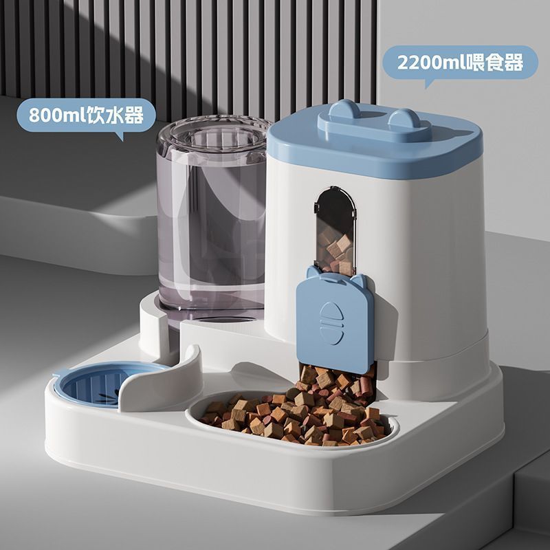 New Automatic Cat Food and Water Feeder, Dog Bowl, Cat Bowl, Two-In-One Water Dispenser, Cat Bowl, Pet Supplies