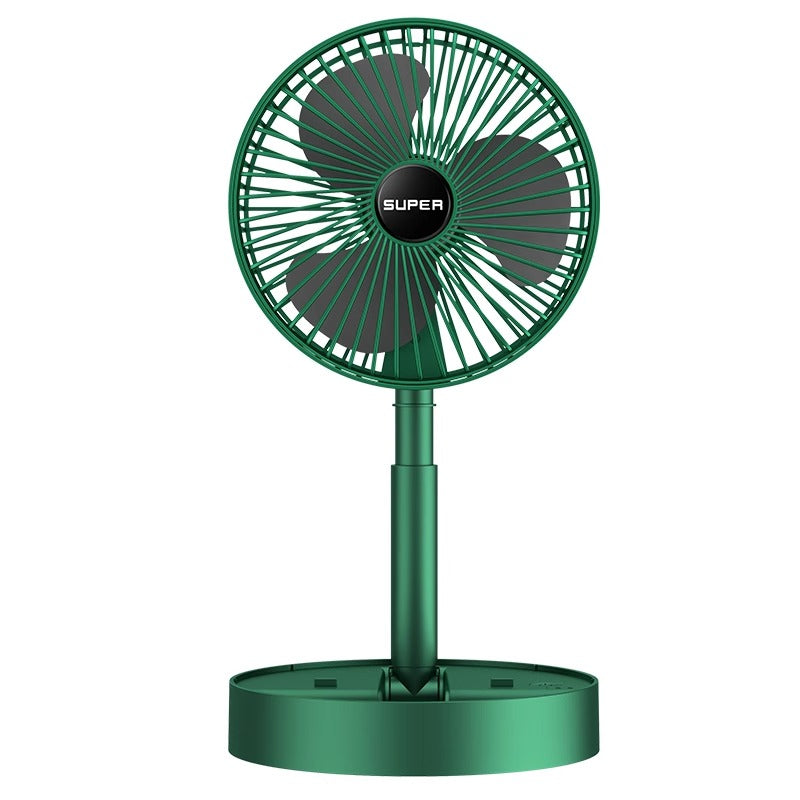 Portable USB Retractable Fan Mini Fan Folding Desktop Student Office Desktop Fan Cross-Border Wholesale