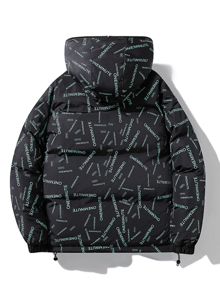 2025 New Trendy Brand Plus Size Cotton Jacket Couple Style Reversible Hooded Loose Winter Thick Warm Coat
