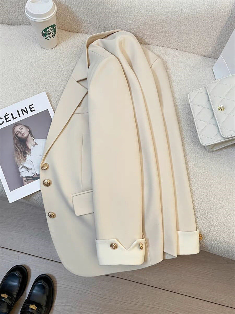 2026 New Style Elegant Commuter Blazer for Women, Spring and Autumn, Unique Design, Trendy Cross-Border Suit