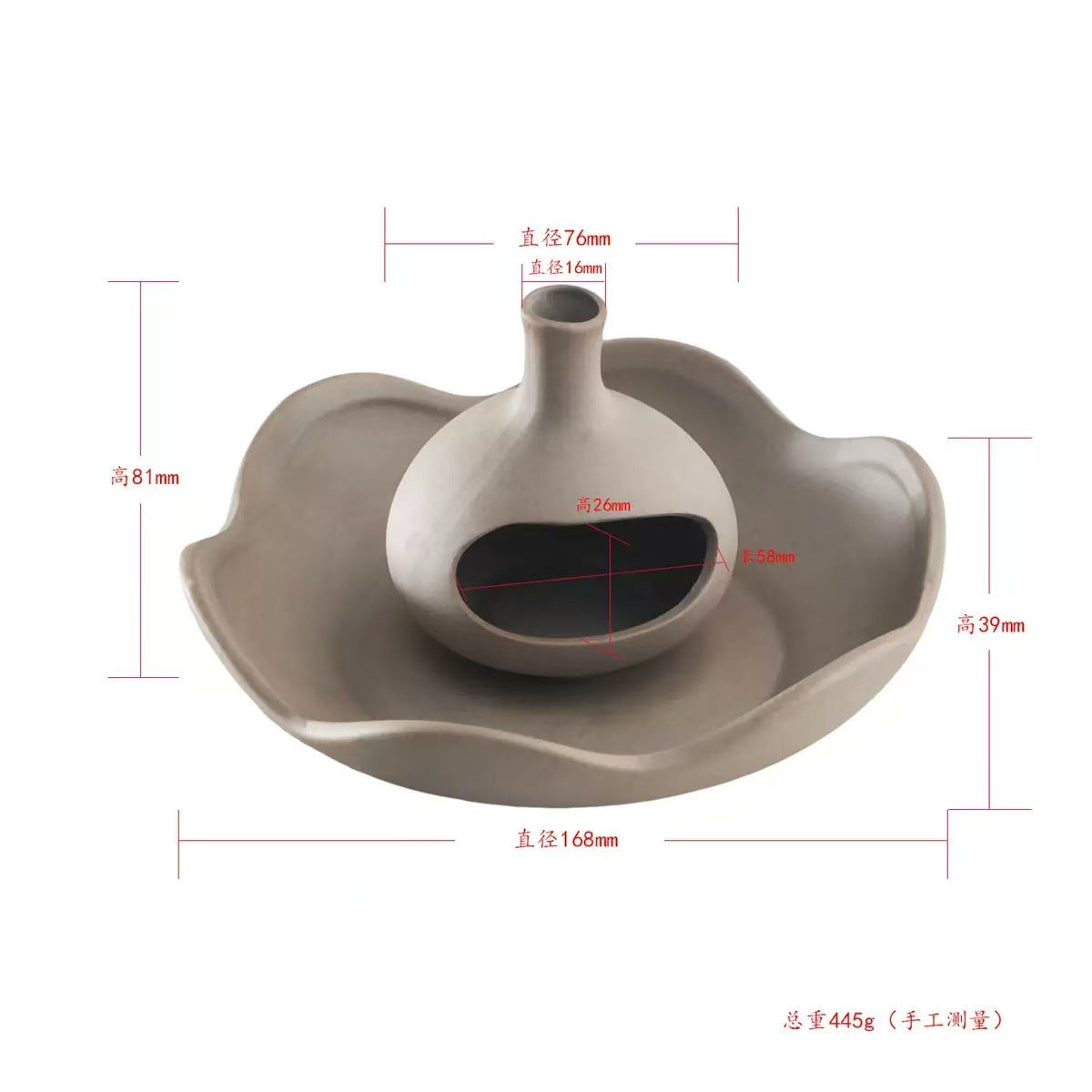 Yuerui Cross-Border Peruvian Palo Santo Holder Sage Burning Tray Ceramic Aromatherapy Fireplace