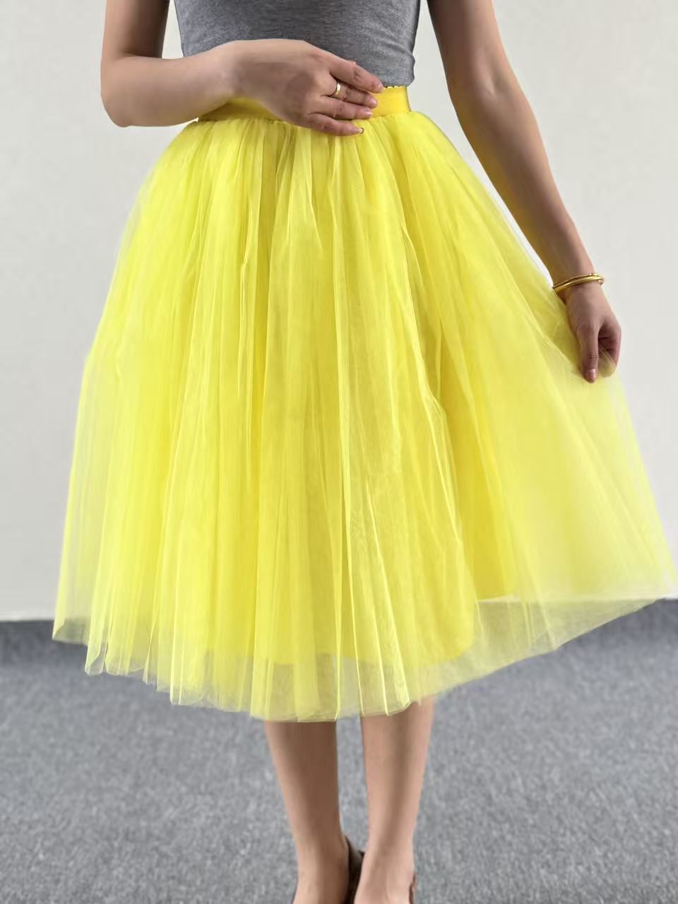 European and American High Waist Mesh skirt tulle skirt Adult Amazon Cross Border tutu skirt Women